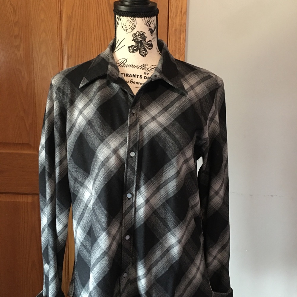 Ralph Lauren black & grey flannel